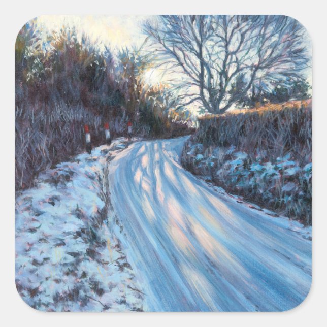 Winter Light Square Sticker (Front)