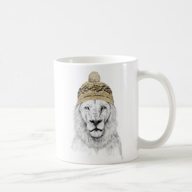 Winter lion coffee mug (Right)