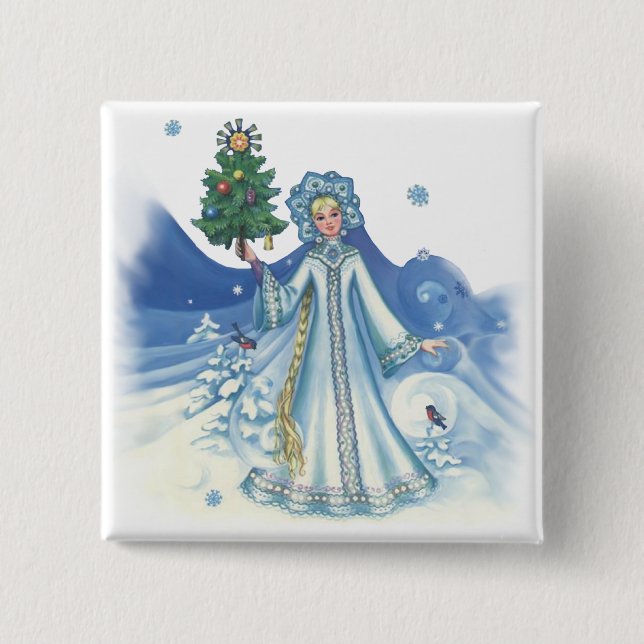Winter Magic 15 Cm Square Badge (Front)