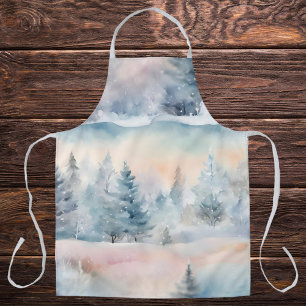 winter magic +add logo  apron