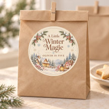 Winter Magic Cozy Woodland Kids Birthday