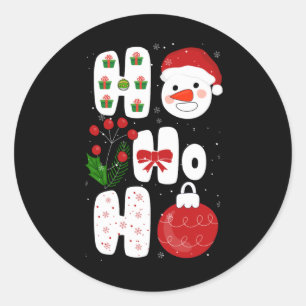 Winter Magic Design Retro Winter Christmas Vector Classic Round Sticker