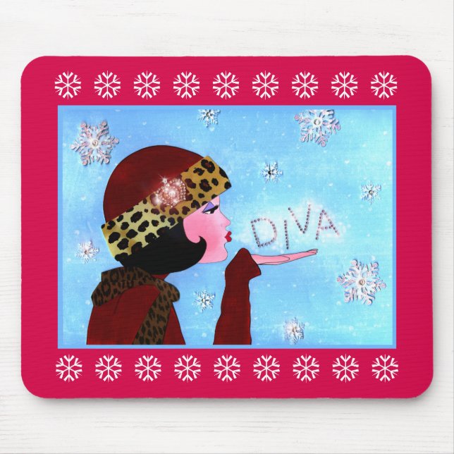 "Winter Magic" DIVA Mouse Mat (Front)