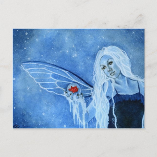 Winter Magic Fairy Postcard (Front)