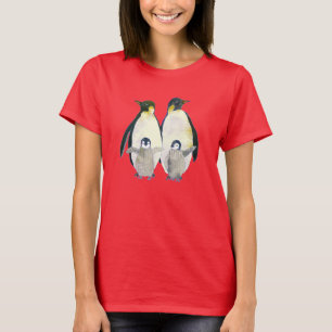 Winter Magic Penguin Family T-Shirt