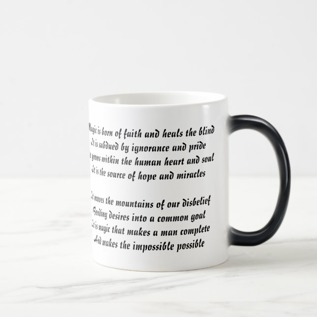 Winter Magic Poem Mug (Right)