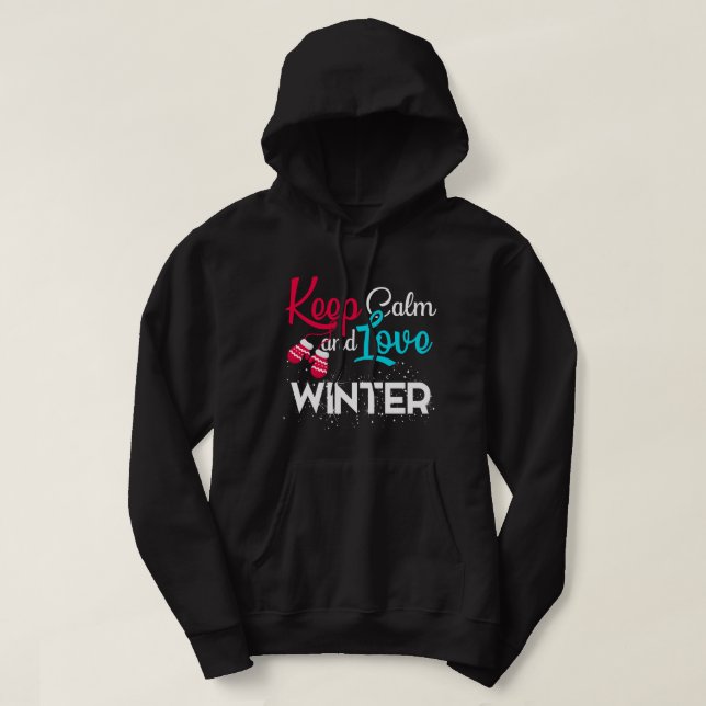 Winter Magic Retro Christmas design Hoodie (Design Front)