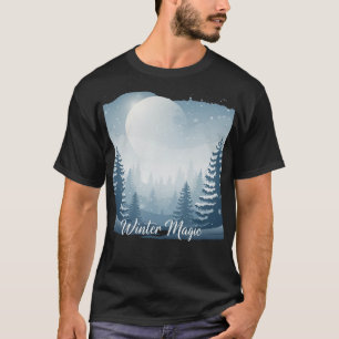 Winter Magic Shirt   Aesthetic Snow Scene Tee   Pe
