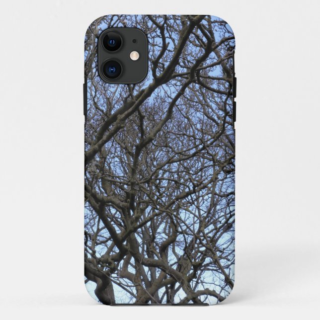 Winter Magnolia Branches in Early Spring Case-Mate iPhone Case (Back)