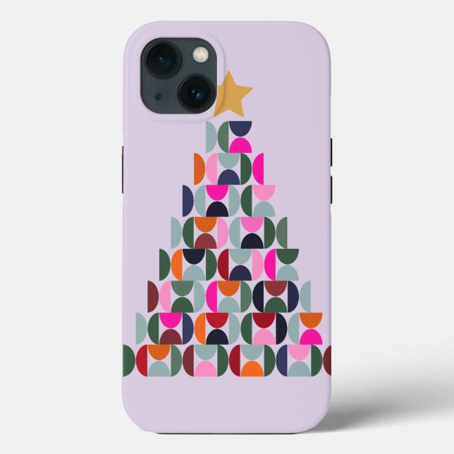 Winter Market 04 Christmas Tree Purple Holiday Case-Mate iPhone Case (Back)