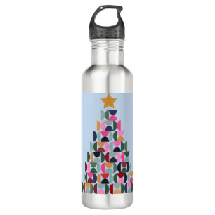 Winter Market 10 Colourful Christmas Tree 710 Ml Water Bottle