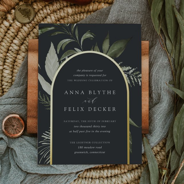 Winter Meadow Green Botanical Arch Wedding (Creator Uploaded)
