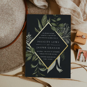 Winter Meadow   Green Watercolor Foliage Wedding