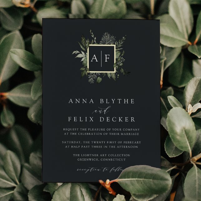 Winter Meadow Monogram | Botanical Wedding (Creator Uploaded)