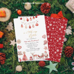 Winter Merry Christmas Watercolor Baby Shower  Invitation<br><div class="desc">Winter Merry Christmas Watercolor Baby Shower</div>