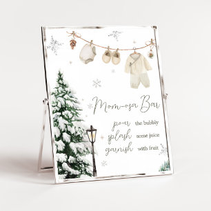 Winter Merry Little Baby Clothes Mum Osa Bar Poster