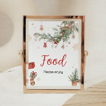 Winter Merry Little Christmas Baby Shower Food Poster<br><div class="desc">Make your event special with this Christmas Baby Shower with our cute and lovely printable Food Sign featuring adorable Merry Little Baby Shower theme. Download,  personalise,  and create lasting memories with this perfect touch for your joyous celebration!

BS983</div>