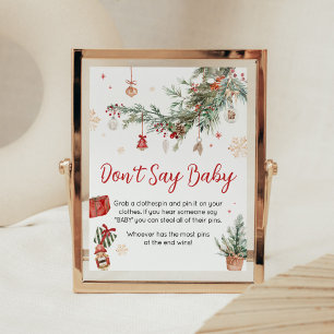 Winter Merry Little Christmas Don't Say Baby Poster