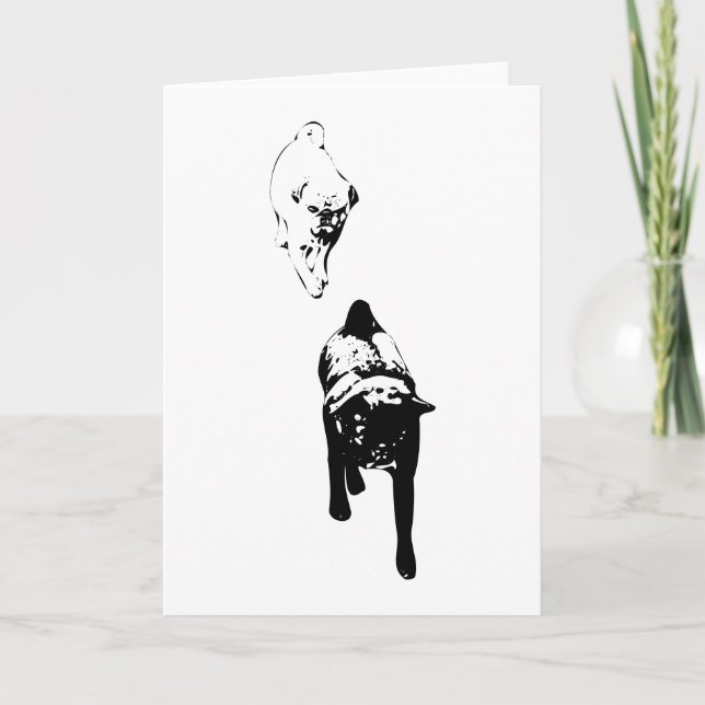 Winter Message, Bold Duo Card (Front)