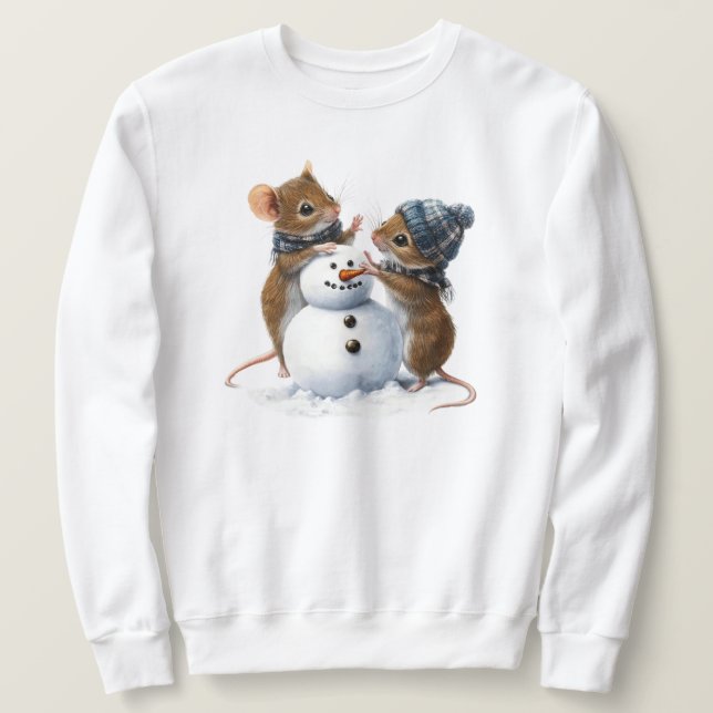 Winter Mice Sweatshirt (Design Front)