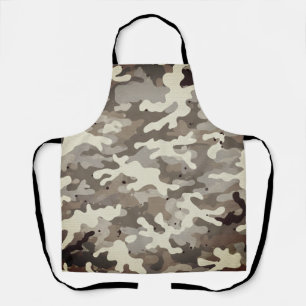 Winter Military Camouflage Pattern Apron