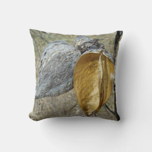 Winter Milkweed Pods Cushion