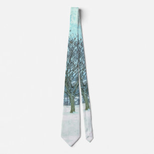 Winter Mimosa Painterly Neck Tie