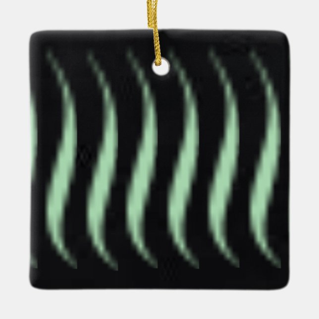 Winter Mint 2 | MERRY CHRISTMAS | m3galleryStudio  Ceramic Ornament (Front)