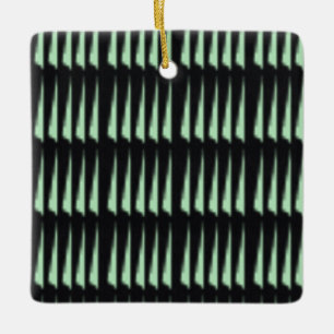 Winter Mint 4   MERRY CHRISTMAS   m3galleryStudio  Ceramic Ornament