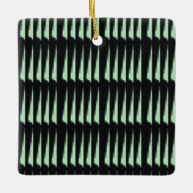 Winter Mint 4 | MERRY CHRISTMAS | m3galleryStudio  Ceramic Ornament (Front)