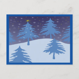 winter miracle country postcard horizontal