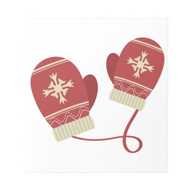 Winter Mittens Notepad (Front)