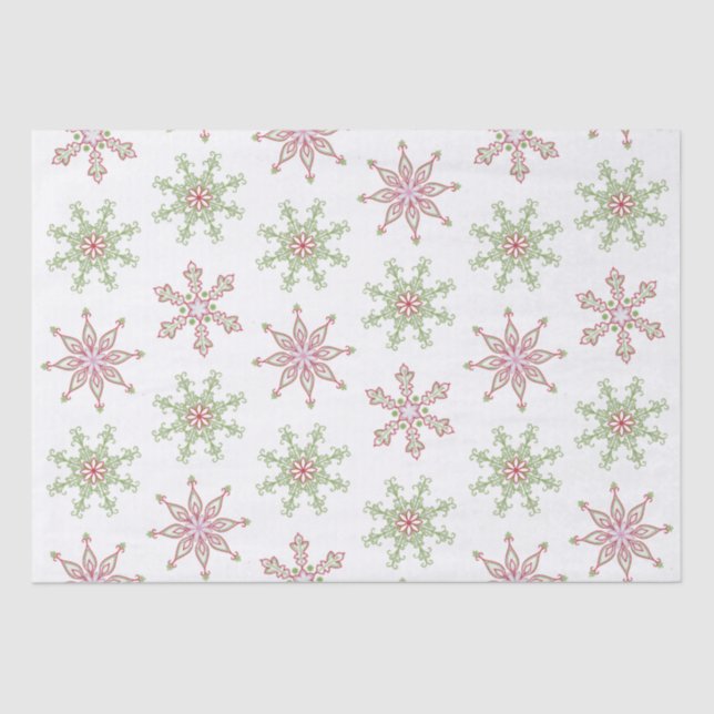 Winter Modern Holiday Cute Christmas Custom Tissue Paper (Front)
