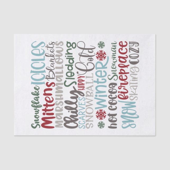 Winter Moments Tissue Paper (Front)