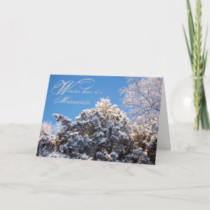 Winter Moments Trees Snow Covered Card