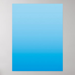 WINTER MOOD – Ice Blue deep to light Poster