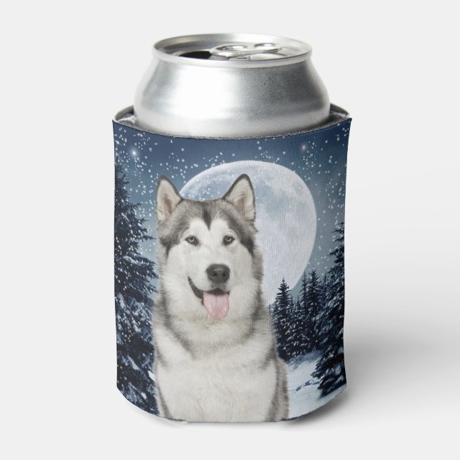 Winter Moon Husky Can Cooler (Can Front)