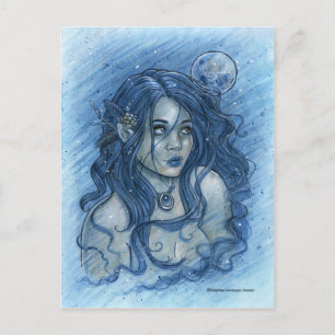 Winter Moon Postcard