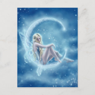 Winter Moon Postcard