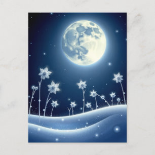 Winter Moon, Postcrossing Postcard