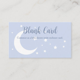 Winter Moon & Stars Enclosure Card