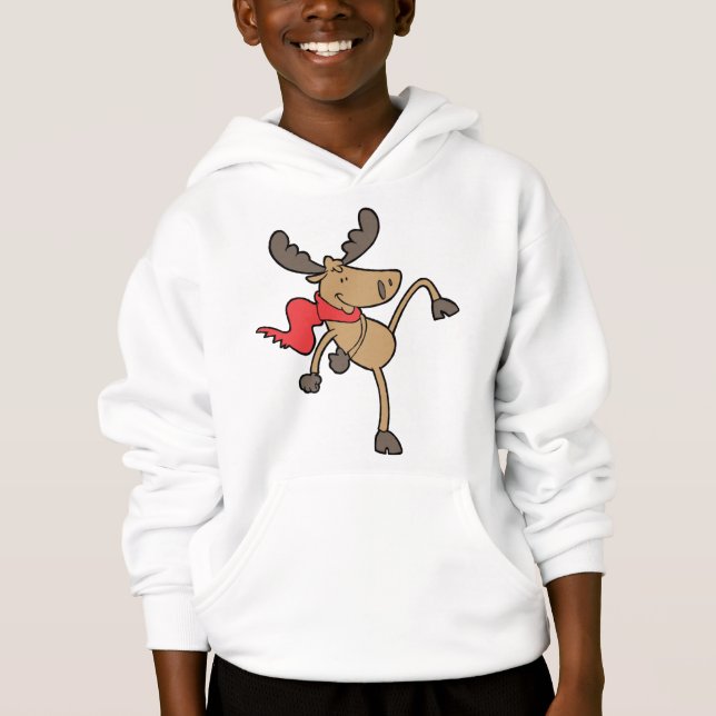 Winter Moose Hoodie (Front)