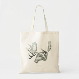 Winter Moose Tote Bag