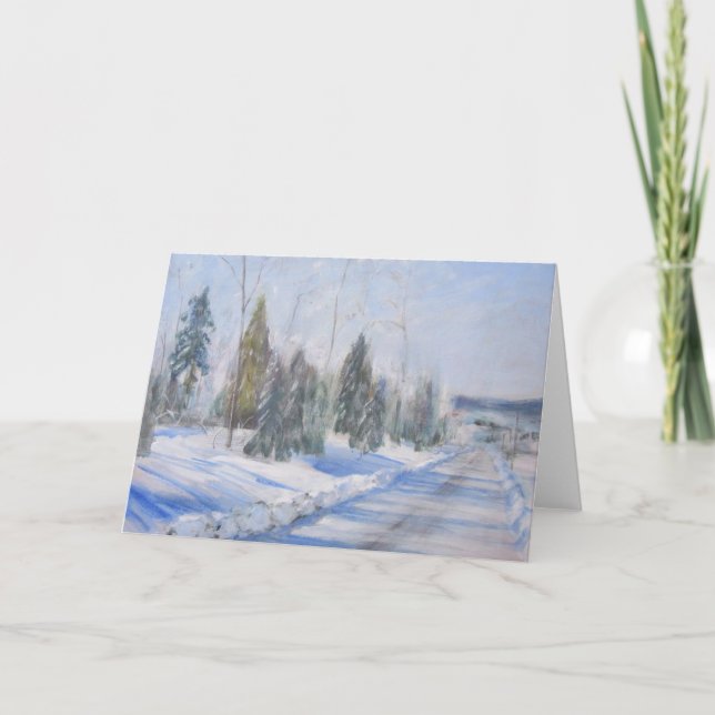 Winter Morning Greeting Card (Front)