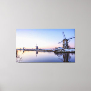 Winter morning in the Netherlands canvas print