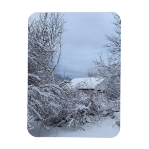 Winter morning magnet