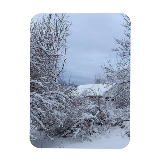 Winter morning magnet (Vertical)