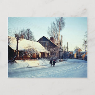 Winter morning, Prienai, Lithuania Winter Postcard