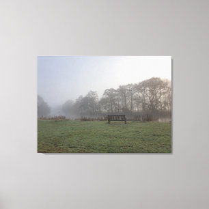 Winter Morning Walk in the Park Canvas Print