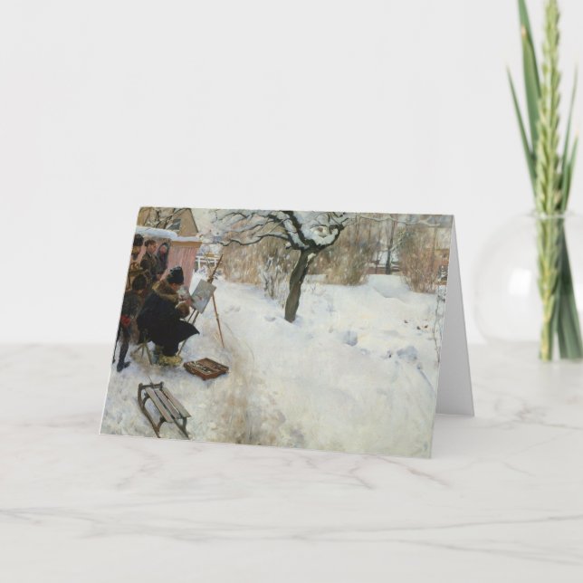 Winter Motif Åsögatan Holiday Card (Front)